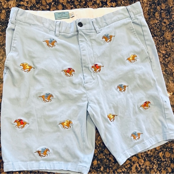 Castaway Nantucket Island Blue Shorts with horse embroidery - Picture 3 of 9